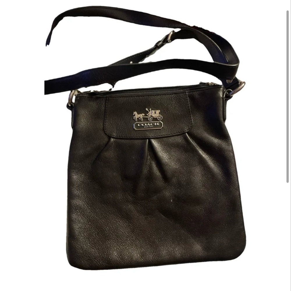 Coach Black Leather Crossbody Bag